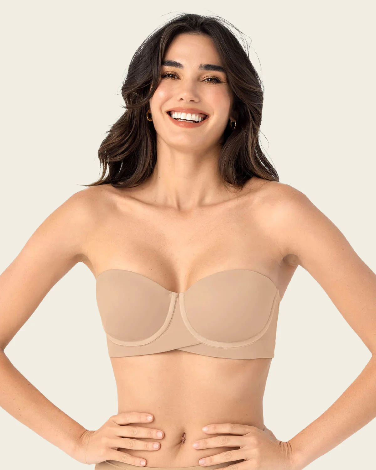 Total Embrace Strapless Supportive Contouring Bra with Underwire